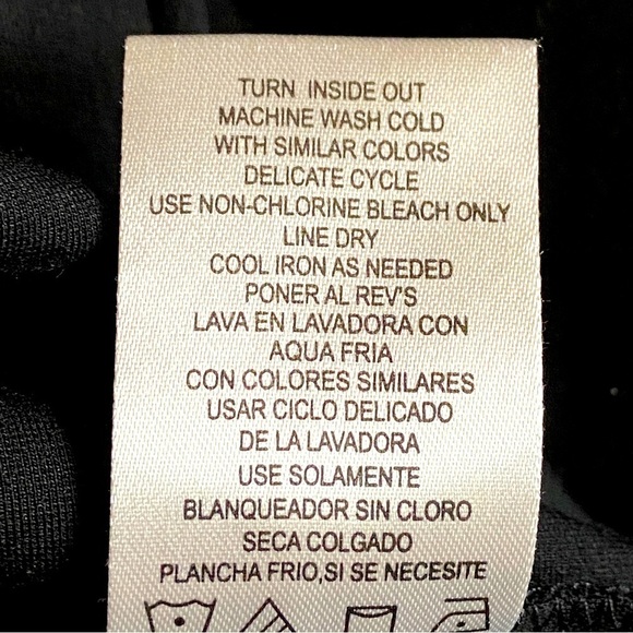 Nina Leonard Black Sheath Dress Size Small Gold Embellished Detail Long Sleeves - Picture 10 of 11